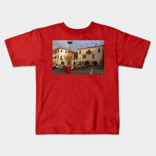 Square in Garda in North East Italy Kids T-Shirt
